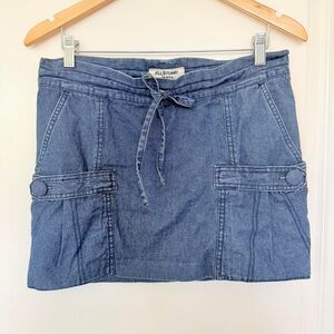 JILL STUART JEANS Women's Denim Utility Cargo Mini Skirt Size 4